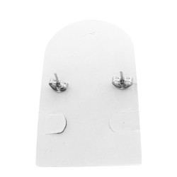 2 PARES GOTA MINI 3D 6.5*13MM PLASTICO BAÑADO UNO PLATEADO Y OTRO DORADO AROS