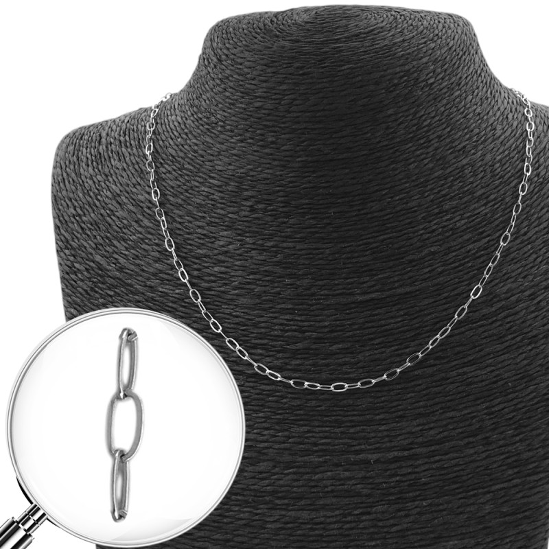 CLIP PLANO 0.5 (2*4MM APROX.) - 45CM CADENA