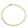DORADO FIGARO PLANA 0.8NK (2.8MM)- 18CM PULSERA