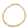 DORADO FIGARO PLANA 1.2NK (4.5MM)- 19CM PULSERA