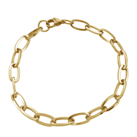 DORADO CLIP PLANO 1.2 (6*12MM) - 20CM PULSERA