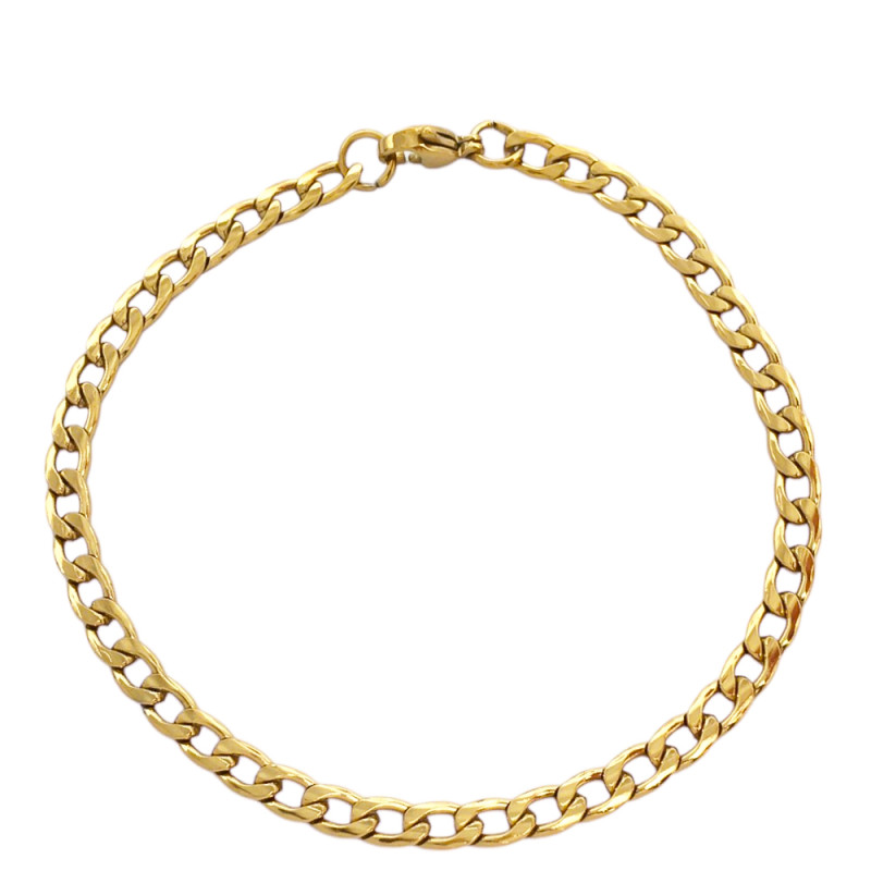 GROUMET PLANA 1.2NK (4.5MM) - 20CM ACERO DORADO