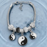 TIPO PANDORA TRES YING Y YANG 3.4MM - 17+4CM FANTASIA FINA PULSERA