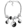 TIPO PANDORA TRES YING Y YANG 3.4MM - 17+4CM FANTASIA FINA PULSERA