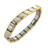 COMBINADA PULSERA ITALIANA 9MM ACERO QUIRURGICO PULSERA