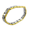 COMBINADA PULSERA ITALIANA 9MM ACERO QUIRURGICO PULSERA