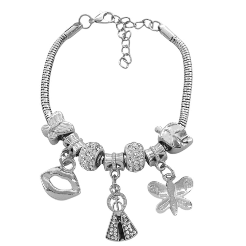 TIPO PANDORA VIRGEN 3.4MM - 17+4CM FANTASIA FINA PULSERA