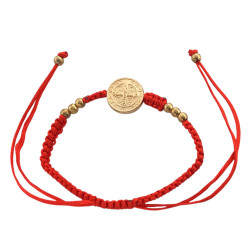 DORADO 4 UNIDADES HILO SAN BENITO Y BOLITAS 4 COLORES SURTIDOS PULSERA / TOBILLERA