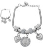 TIPO PANDORA SAN BENITO C/ STRASS 3.4MM - 17+4CM FANTASIA FINA PULSERA