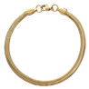 DORADO VIBORA PLANA 4.0 (4MM) - 19CM PULSERA