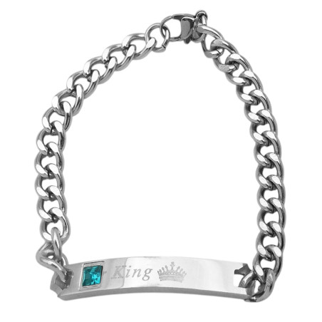 CHAPA CURVA 7*43MM HER KING P/ GRABAR IDENTIFICACION PULSERA