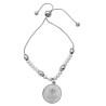 PULSERA REGULABLE SAN BENITO C/ PERLAS ACERO