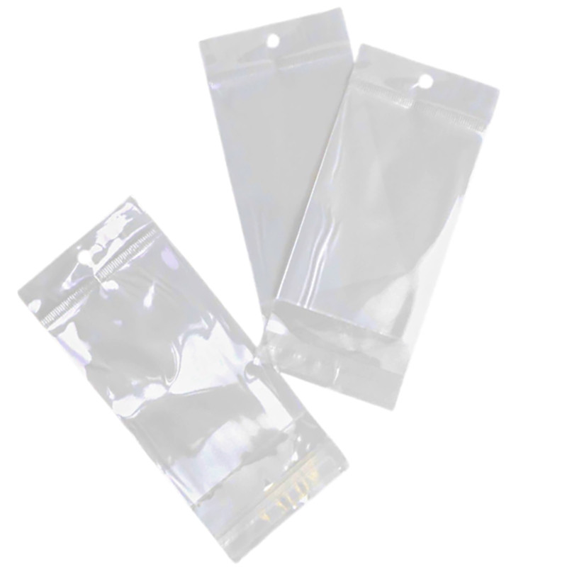 200 UNIDADES 5*12 CM FONDO BLANCO BOLSITA BLISTERA PARA COLGAR AUTOADHESIVA