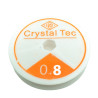 TANZA ELASTICA 0.8MM CARRETEL CHICO TRANSPARENTE FORNITURA