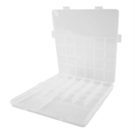 CAJA PLASTICA 20*19CM PROFUNDIDAD 1.8M 26 DIVISIONES