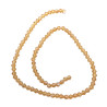 4MM CONO DORADO TRASLUCIDO FACETADO PERFORADO VIDRIO TIRA