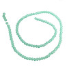4MM VERDE PISTACHO TRASLUCIDO AB CUENTA FACETADA PERFORADA VIDRIO TIRA