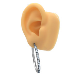 45 MM ARGOLLA CONTORNO STRASS CRISTAL ARO