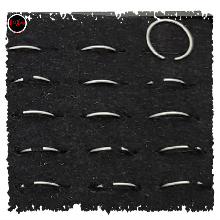 5 ARGOLLITAS 10MM PLATEADAS NOSTRIL PIERCING