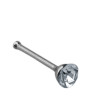 BLISTER 3.3MM x40 PERNO RECTO C/ STRASS CRISTAL NOSTRIL PIERCING