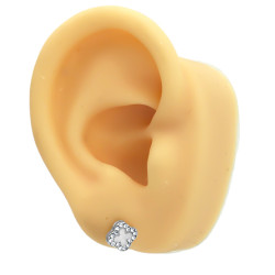 2 PARES TREBOL DOS COLORES C/ STRASS AROS