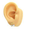 DORADO 1 PAR CEREZAS DE CUBIC Y STRASS AROS