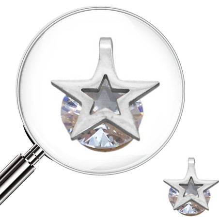 ESTRELLA Y CUBIC DIJE