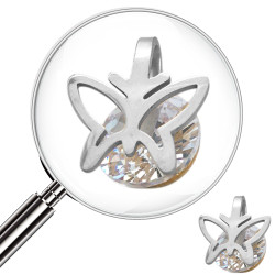 MARIPOSA Y CUBIC DIJE