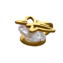 DORADO MARIPOSA Y CUBIC DIJE