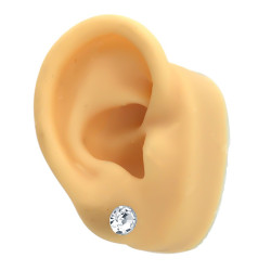 7MM BLISTER x12 PARES STRASS CRISTAL AROS