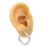 BLANCO 3 PARES 17-18 Y 25MM FORMA Y RELIEVE ARGOLLAS CIERRE ITALIANO ARO