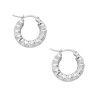 BLANCO 3 PARES 17-18 Y 25MM FORMA Y RELIEVE ARGOLLAS CIERRE ITALIANO ARO