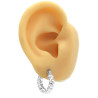 BLANCO 3 PARES 17-18 Y 25MM FORMA Y RELIEVE ARGOLLAS CIERRE ITALIANO ARO