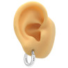 BLANCO 3 PARES 17-18 Y 25MM FORMA Y RELIEVE ARGOLLAS CIERRE ITALIANO ARO
