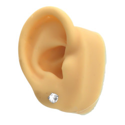 X6 PARES SURTIDOS COPITA 3 - 4 - 5MM CUBIC ZIRCON AROS