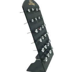 BLISTER X12 PARES SURTIDOS COPITA 3 - 4 - 5MM CUBIC ZIRCON AROS