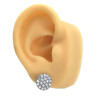 1 PAR CIRCULO C/ MUCHOS STRASS ARO
