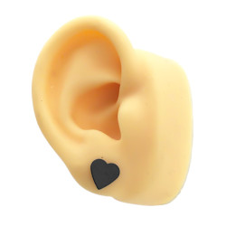 BLISTER x36 CORAZONES NEGROS PLANOS AROS