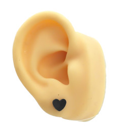 BLISTER x36 CORAZONES NEGROS PLANOS AROS