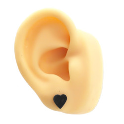 BLISTER x36 CORAZONES NEGROS PLANOS AROS