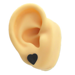BLISTER x36 CORAZONES NEGROS PLANOS AROS