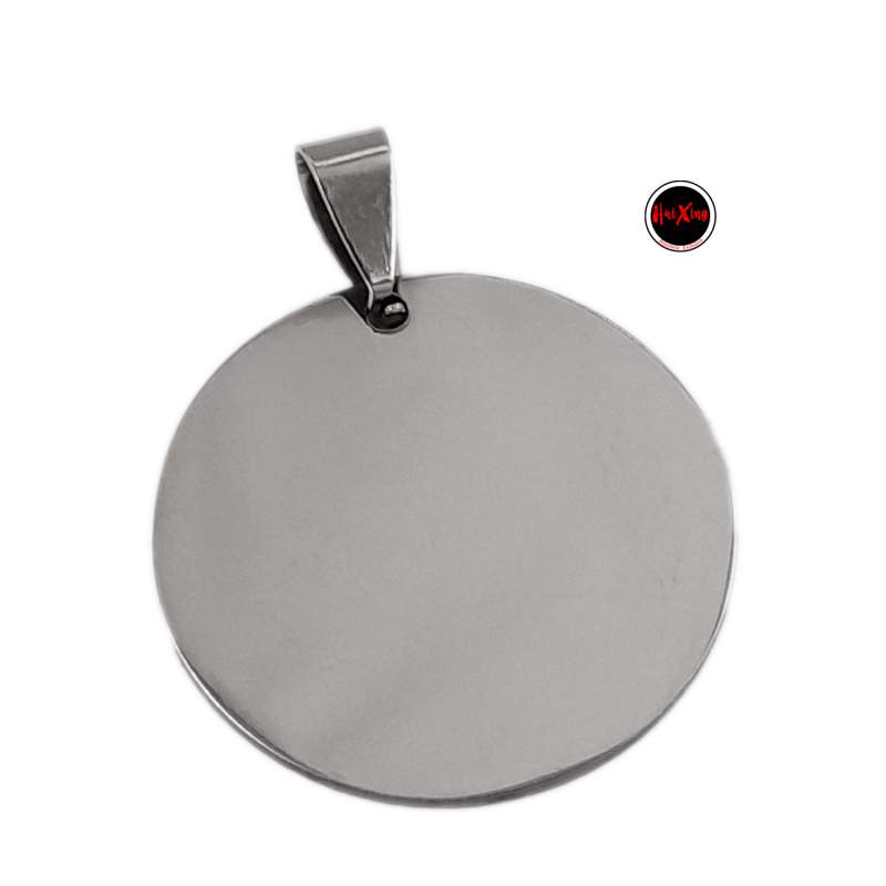 25MM CIRCULO AMBAS CARAS PULIDAS MEDALLA CHAPA IDENTIFICACION GRABAR DIJE