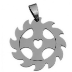 34MM CRUZ ORLADA CORAZON DIJE