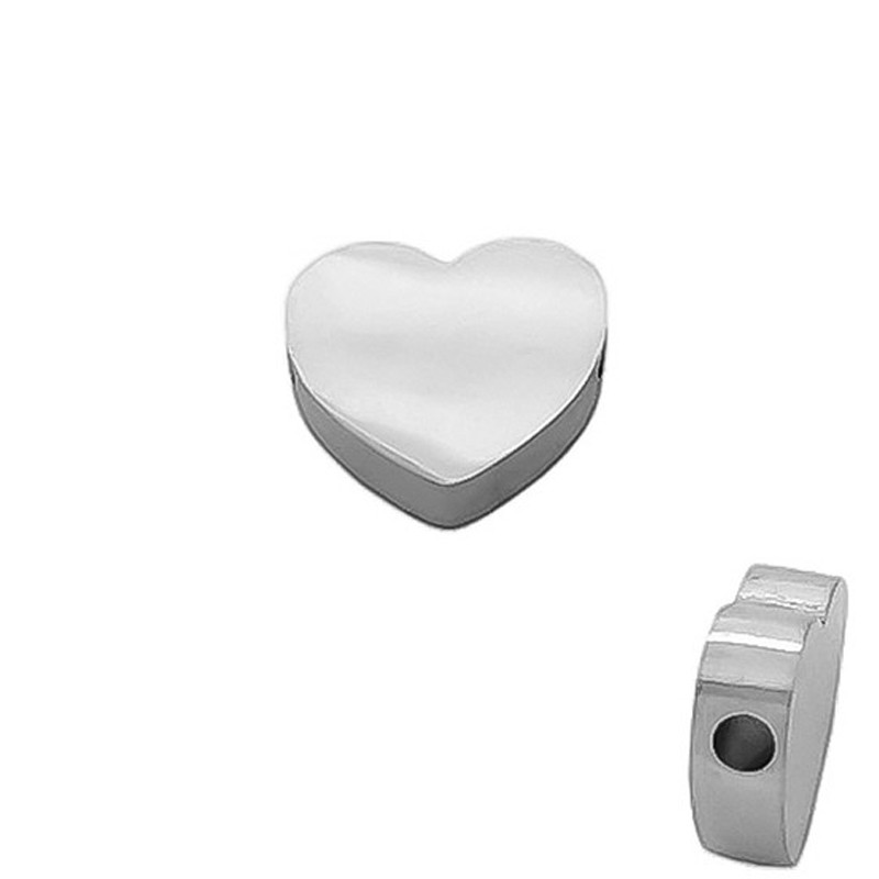 CORAZON PLANO 8MM 3.5MM DE GROSOR PASANTE SE PUEDE GRABAR DIJE