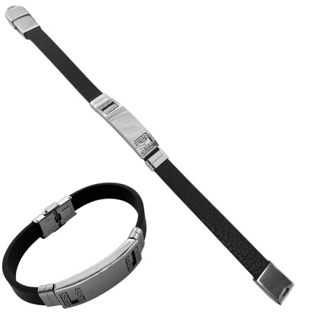 CUERO 1 MODULO GUARDA PAMPA Y 2 TERMINACIONES REGULABLE SE PUEDE GRABAR PULSERA