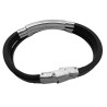 CUERO DOBLE C/ SOGA Y MODULO ACERO REGULABLE SE PUEDE GRABAR PULSERA