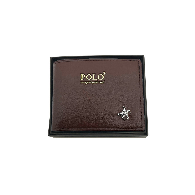 MARRON BILLETERA HOMBRE CLASICA URBANA EN CAJA