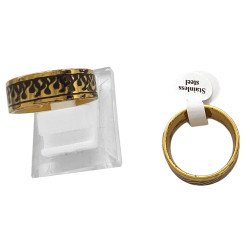 DORADO CAJA X36 DISEÑOS SURTIDOS 8MM ANCHO M:2035 ANILLO