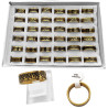 DORADO CAJA X36 DISEÑOS SURTIDOS 8MM ANCHO M:2035 ANILLO