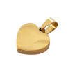 DORADO PREMIUM CORAZON PLANO 15MM DE 4.5MM DE ESPESOR SE PUEDE GRABAR DIJE